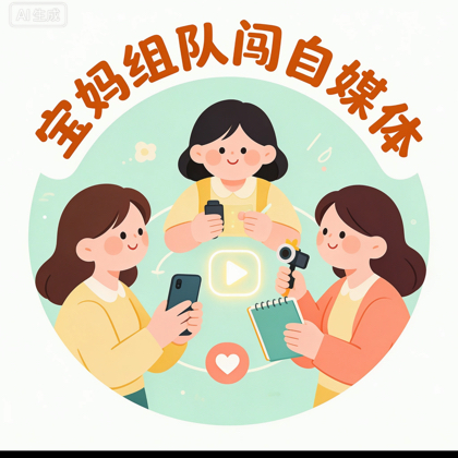 宝妈组队勇闯自媒体群 群聊头像