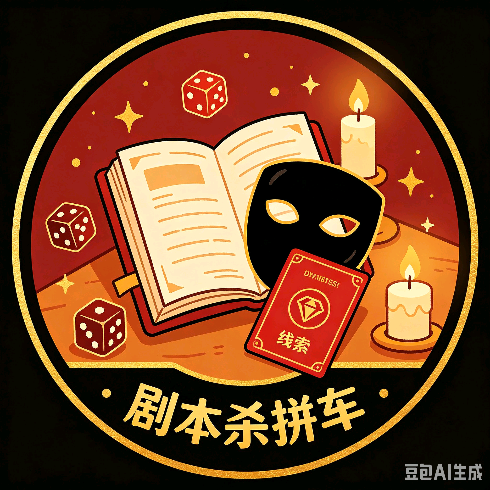 剧本杀扩列拼车搭子群 群聊头像