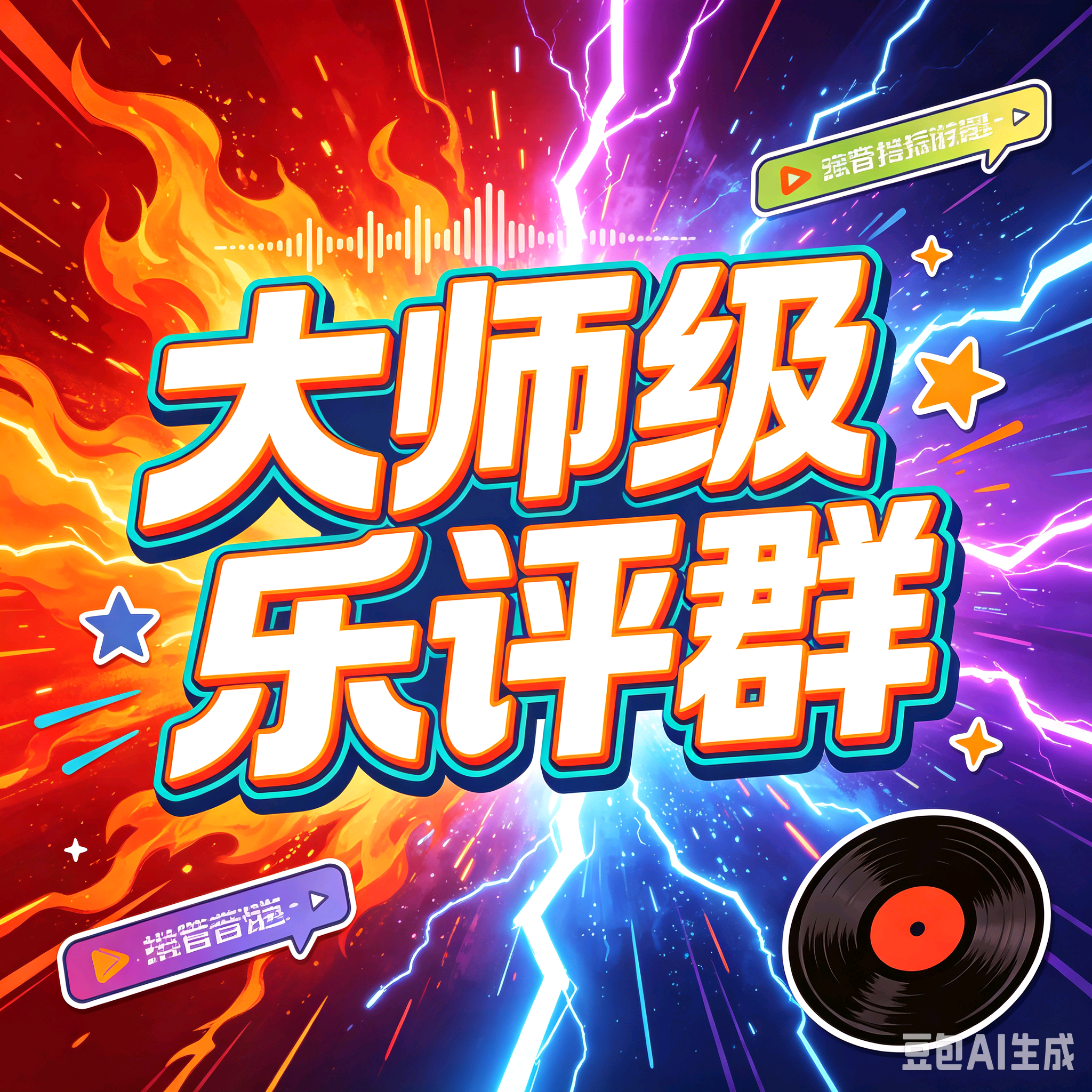 大师级乐评人群（汽水音乐） 群聊头像